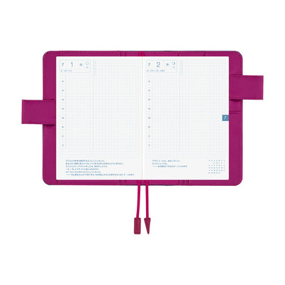Hobonichi Techo 2026 Original Book & Cover, A6 - Colors: Mystic Berry (Jan/Mon Start)