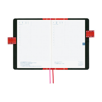 Hobonichi Techo 2026 Cousin Book & Cover, A5 - Yumi Kitagishi: White Cat’s Daily Life (Jan/Mon Start)