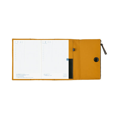 Hobonichi Techo 2026 Cousin Book & Cover, A5 - Tragen: Mustard (Jan/Mon Start)