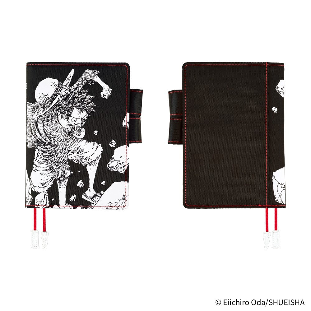Hobonichi Techo 2026 Original Book & Cover, A6 - ONE PIECE Magazine: Straw Hat Luffy; Black (Jan/Mon Start)