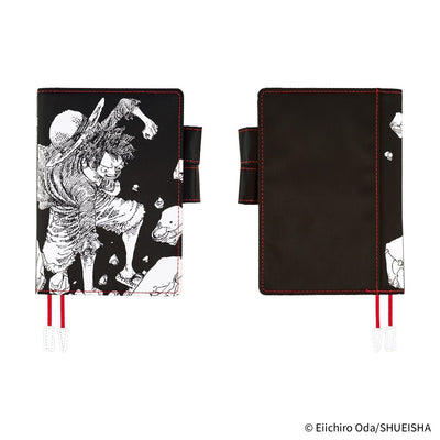Hobonichi Techo 2026 Original Book & Cover, A6 - ONE PIECE Magazine: Straw Hat Luffy; Black (Jan/Mon Start)