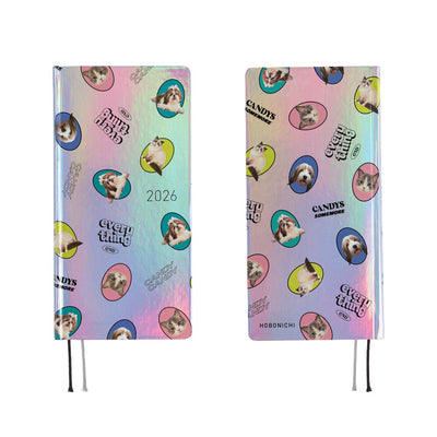Hobonichi Techo 2026 Weeks - Candy Stripper: Random Dog & Cat (English)