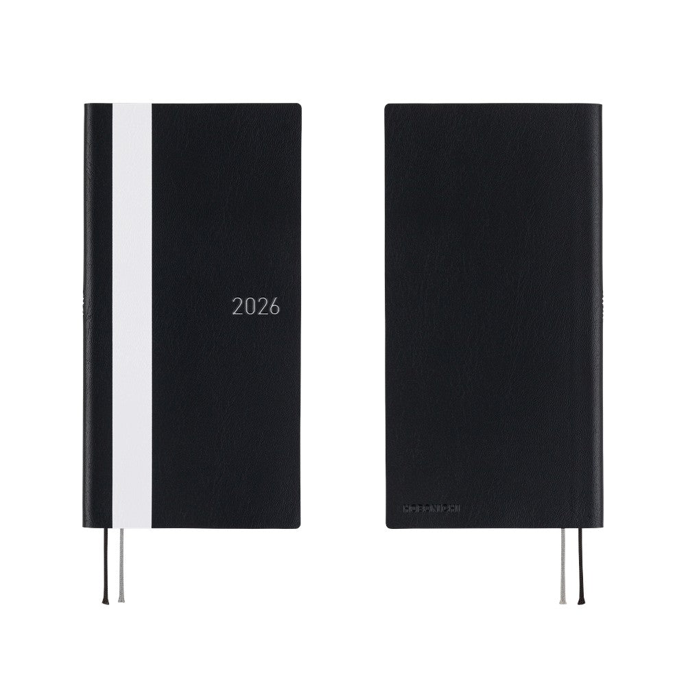Hobonichi Techo 2026 Weeks - White Line: Black (English)