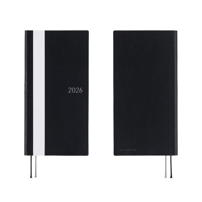 Hobonichi Techo 2026 Weeks - White Line: Black (English)