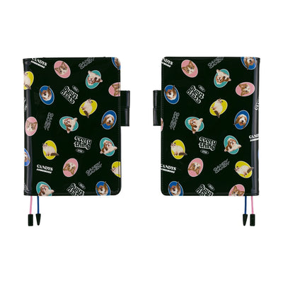 Hobonichi Techo 2026 Cousin Book & Cover, A5 - Candy Stripper: Random Dog & Cat (Jan/Mon Start)