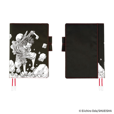 Hobonichi Techo 2026 Original Book & Cover, A5 - ONE PIECE Magazine: Straw Hat Luffy; Black (Jan/Mon Start)