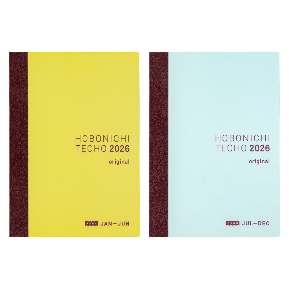 Hobonichi Techo 2026 Original Avec Book, A6 - Jan/Mon Start (Japanese)