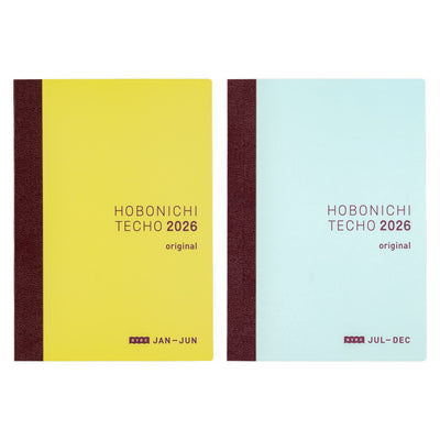 Hobonichi Techo 2026 Original Avec Book, A6 - Jan/Mon Start (Japanese)