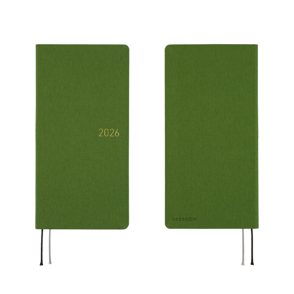 Hobonichi Techo 2026 Weeks - Colors: Antique Green (English)