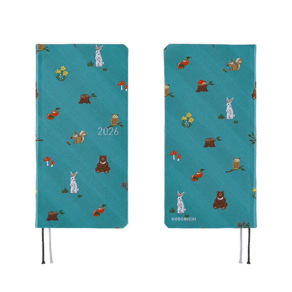 Hobonichi Techo 2026 Weeks - Bow & Tie: In the Forest (English)