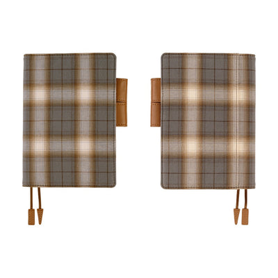 Hobonichi Techo 2026 Original Book & Cover, A6 - Shirt Fabric: Foggy Plaid (Jan/Mon Start)