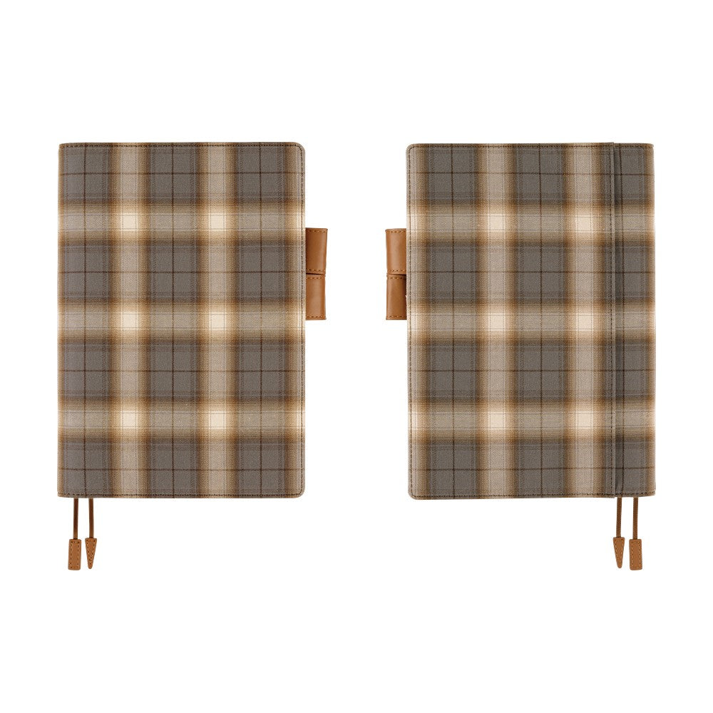 Hobonichi Techo 2026 Original Book & Cover, A5 - Shirt Fabric: Foggy Plaid (Jan/Mon Start)