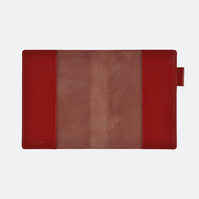 Hobonichi Techo Couverture de livre 5 ans, A6 - Cuir : Rouge