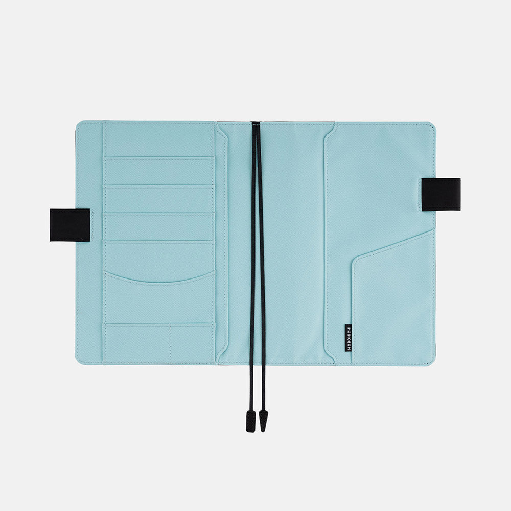 Couverture de livre Hobonichi Life, A6, couverture bleu clair/rose | EN MAGASIN UNIQUEMENT