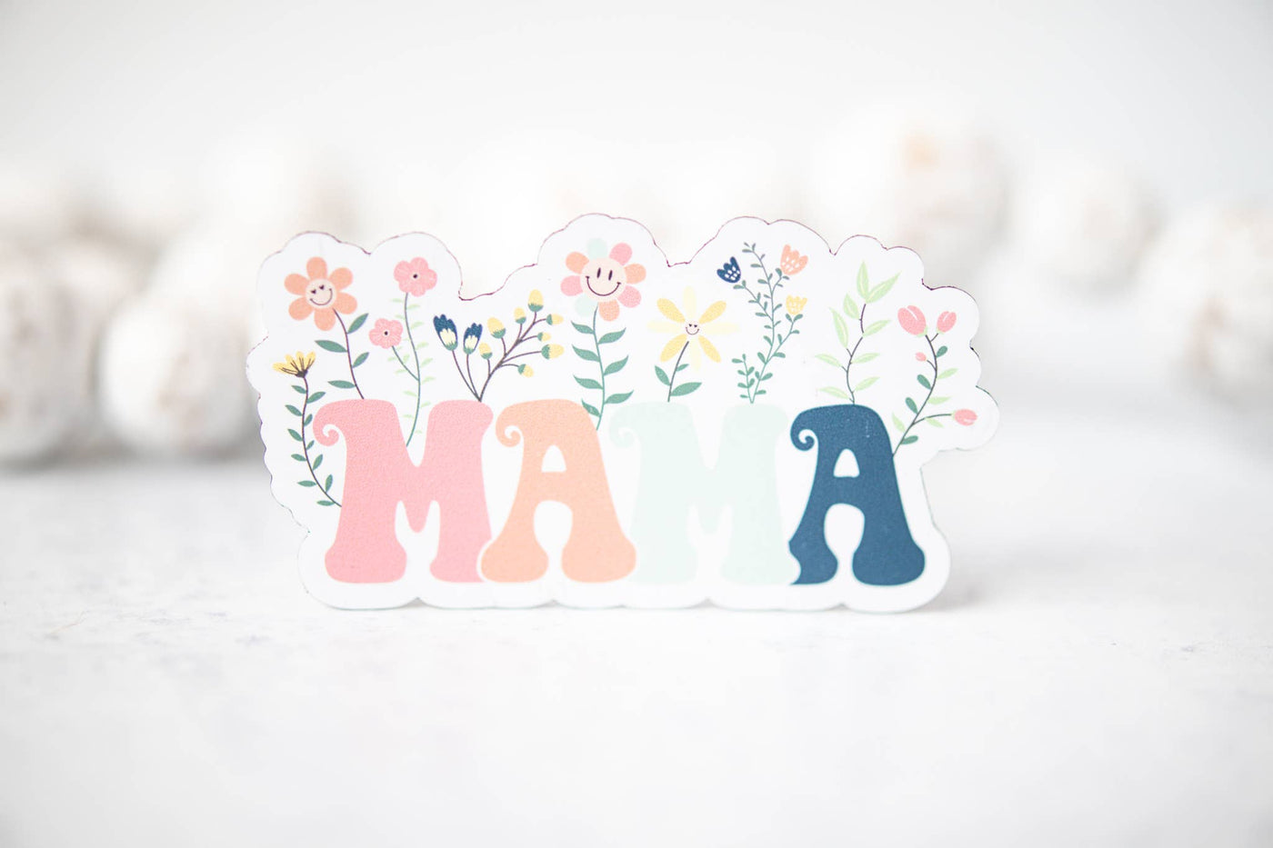 Mama Floral Magnet, 3"