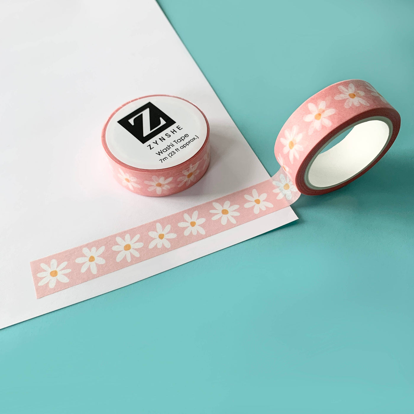 Pink Daisy Washi Tape