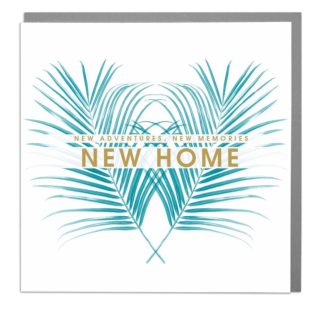 New Home Palm Leaves Card