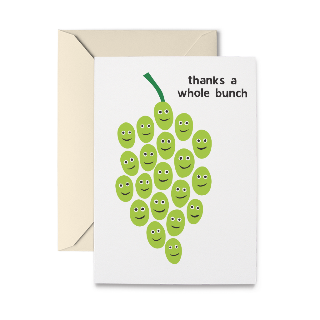 Grapes Thank You Card