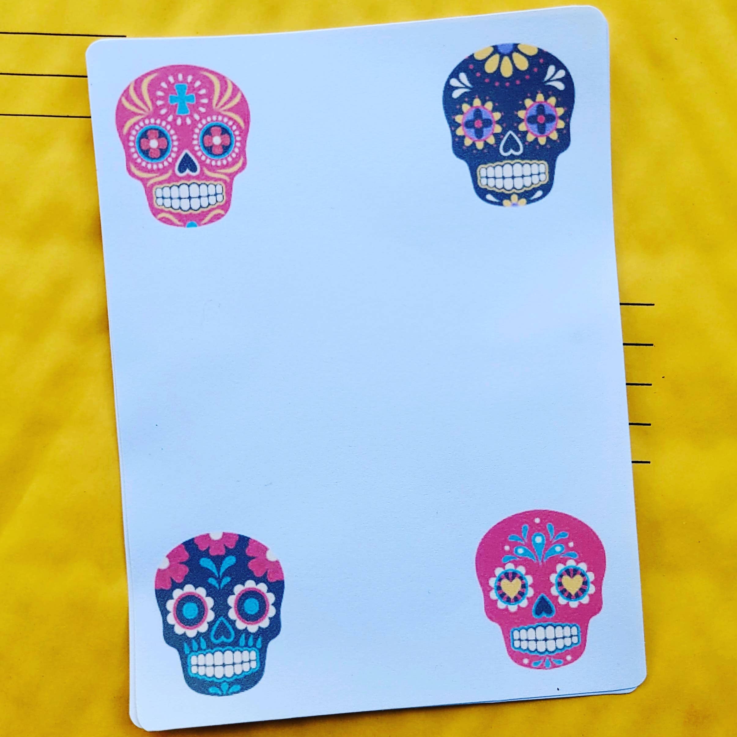 Sugar Skulls Sticky Notes Notepad