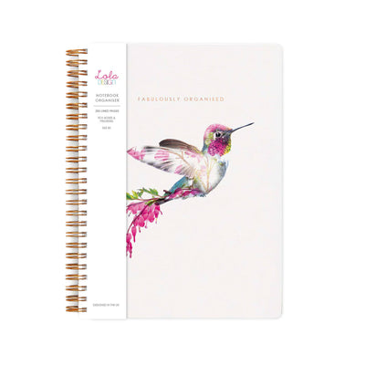 Hummingbird Wiro Bound Notebook Organiser at Lighthouse Paper Co. in Melbourne, FL, Image 1