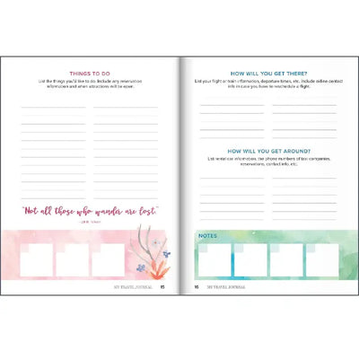 Travel Journal Activity Book