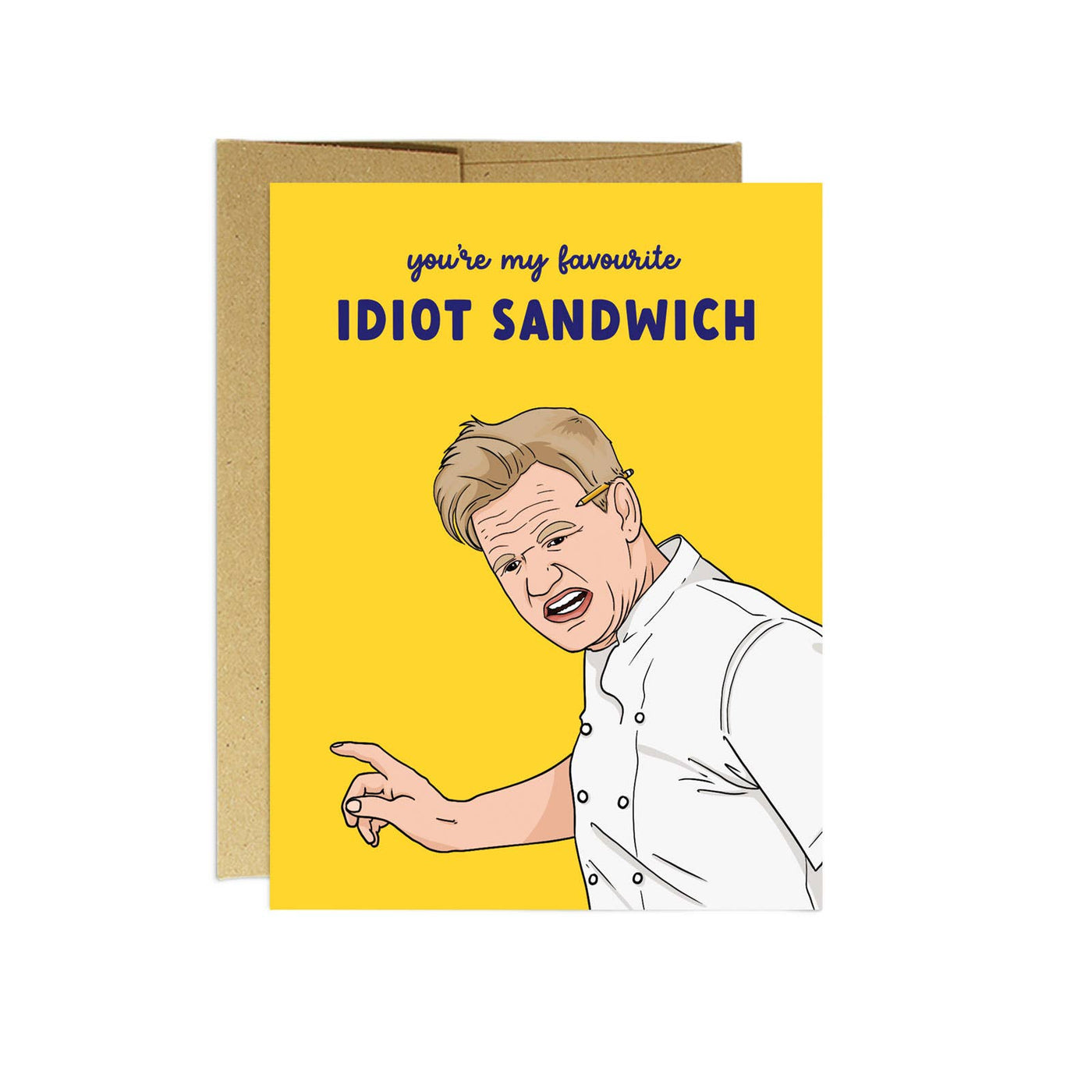 Idiot Sandwich Encouragement Card