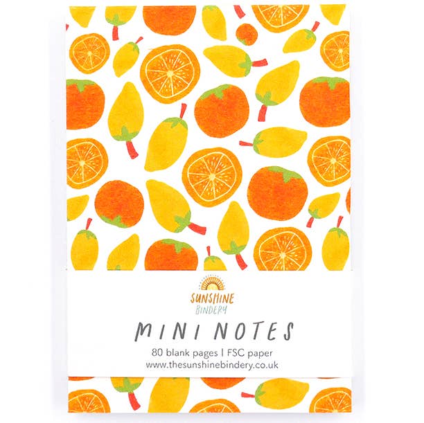 Mini Notes A7 Orange & Lemon Notepad