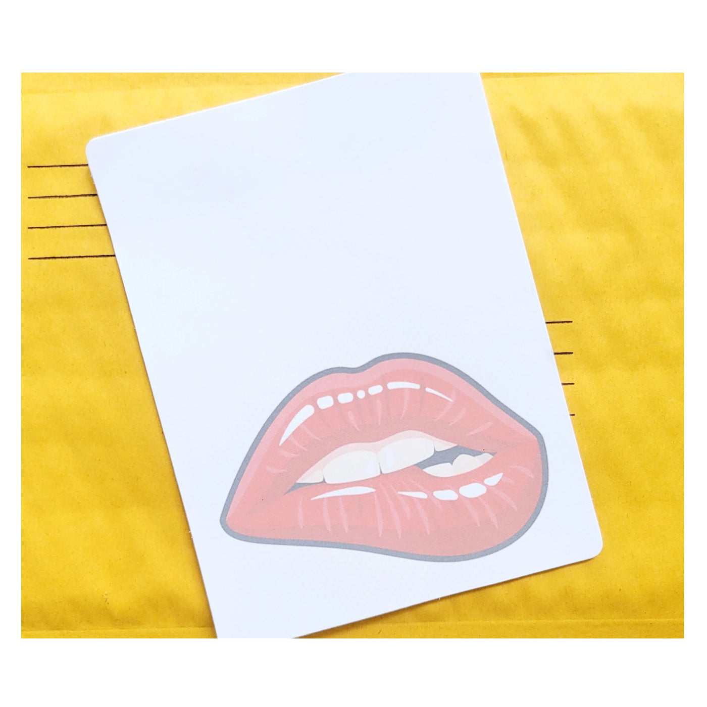 Lips Sticky Notes Notepad