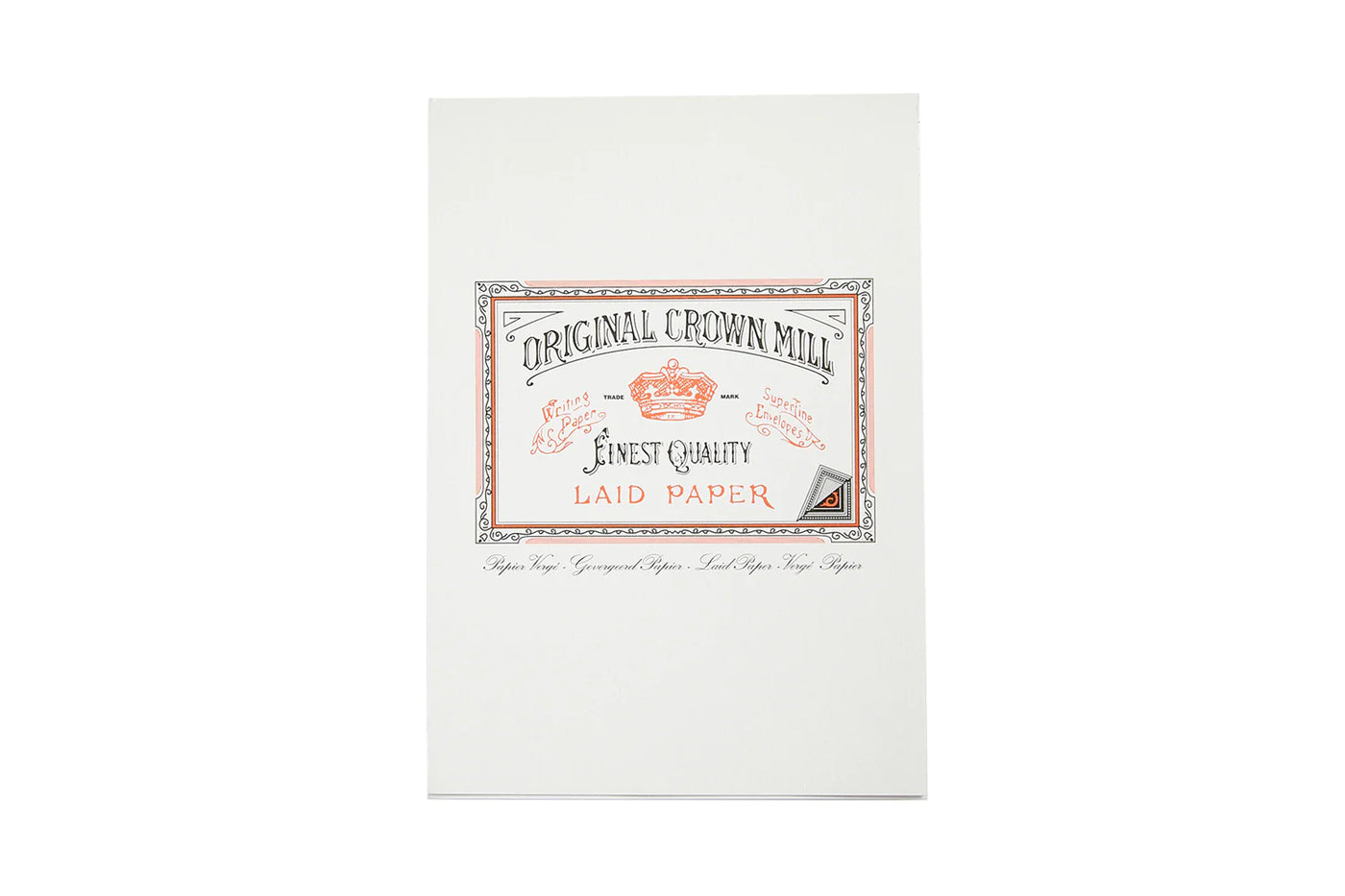 Original Crown Mill Bloc-notes classique vergé, A5, blanc