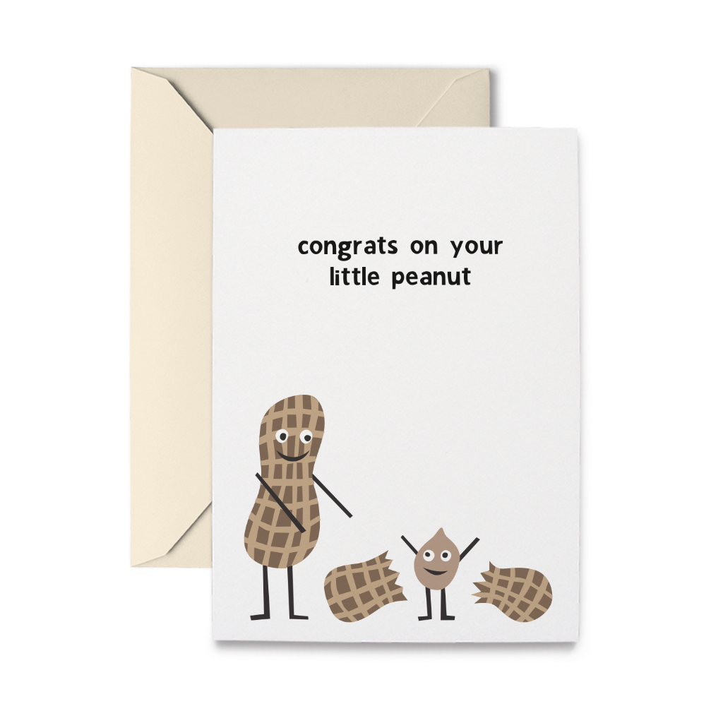 Little Peanut Newborn Baby Card