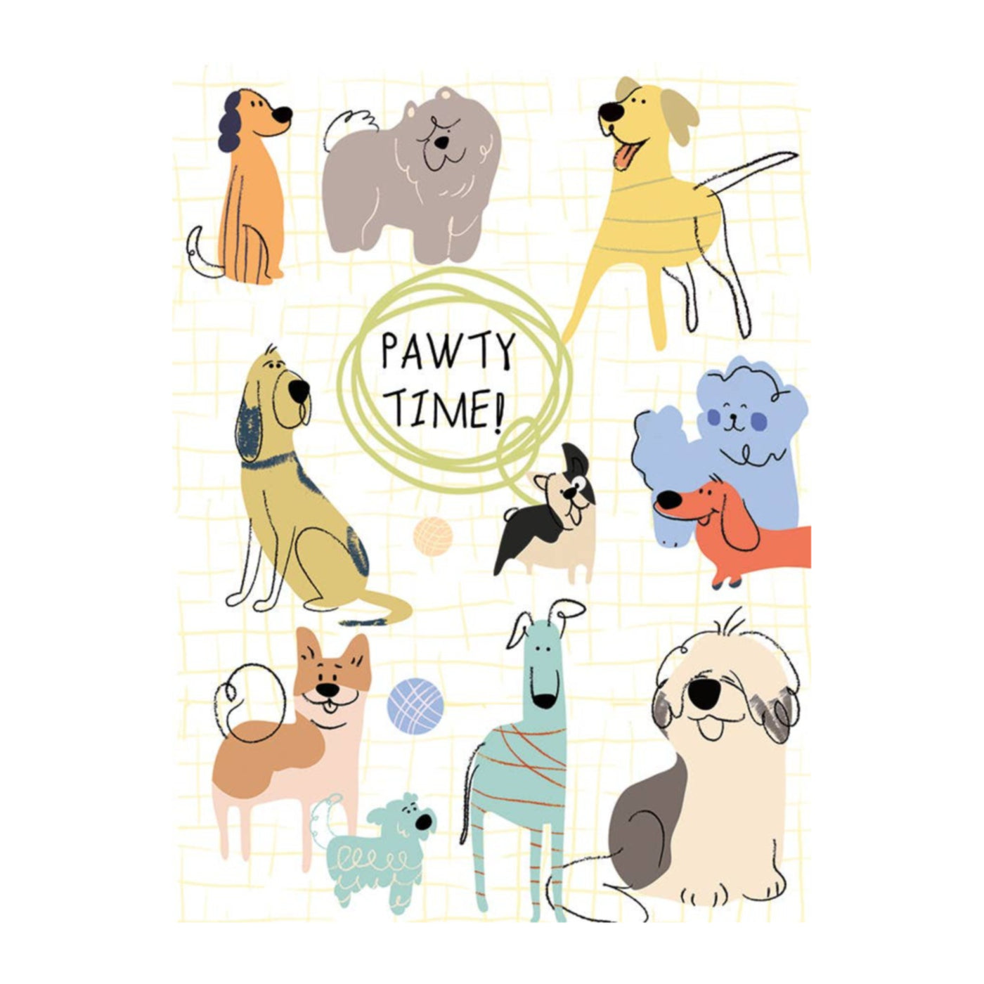 Happy Dogs Birthday Card