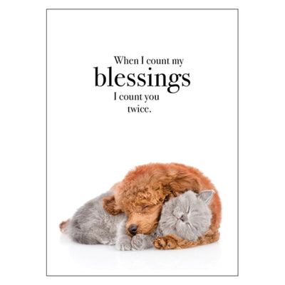When I Count My Blessings Thank You Card