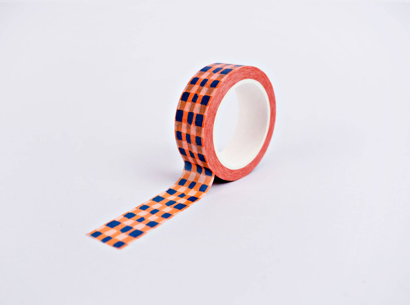 Orange Check Washi Tape