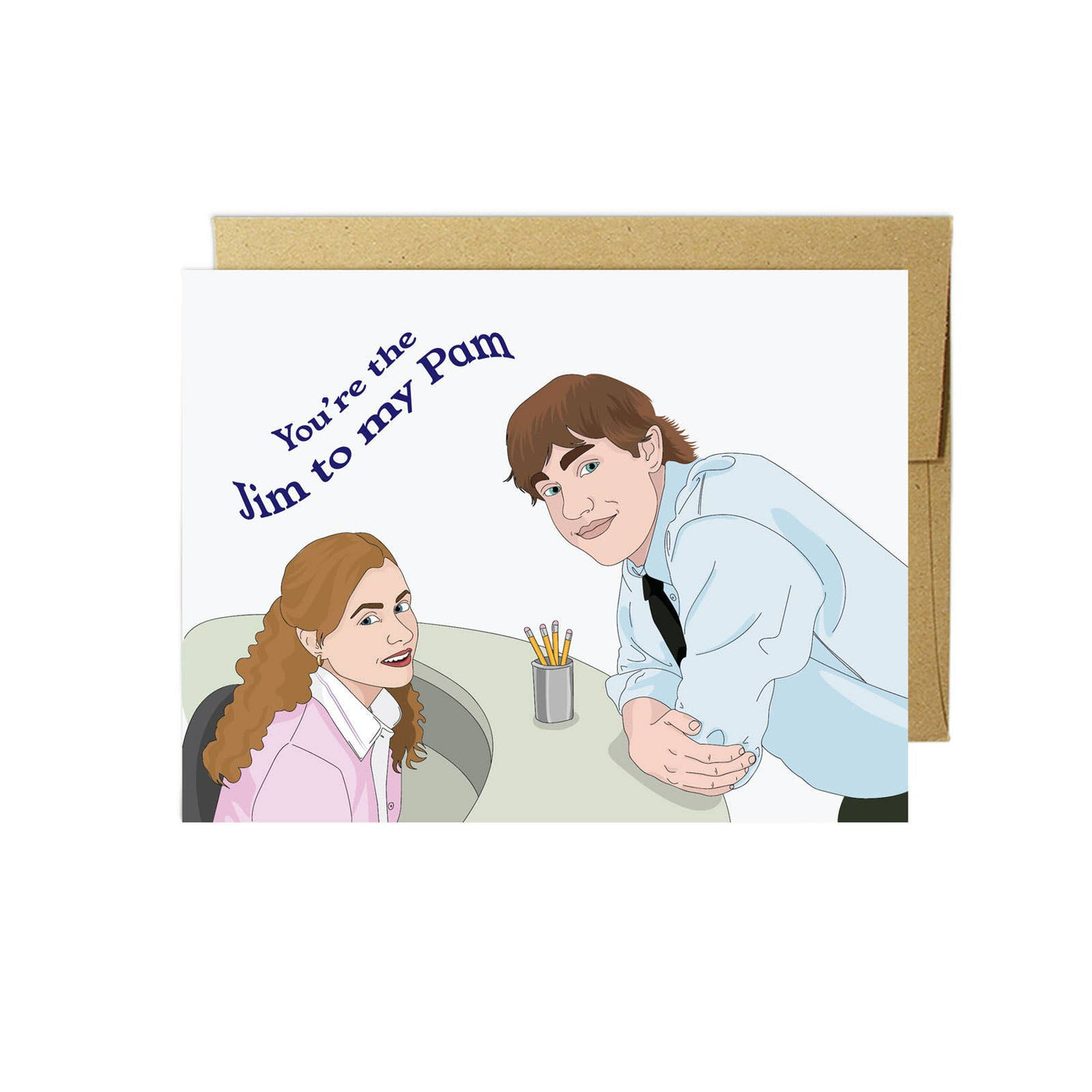 Tarjeta de amor de Jim a mi Pam