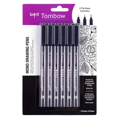 MONO Drawing Pens - 6-Pack