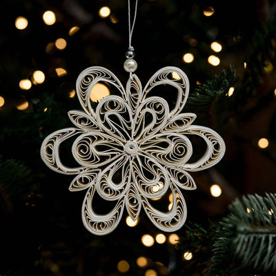 Quilled Spica Star Paper Hanging Ornament