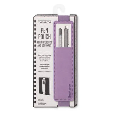 Bookaroo Pen Pouch in Purple at Lighthouse Paper Co. in Melbourne, FL, Image 3