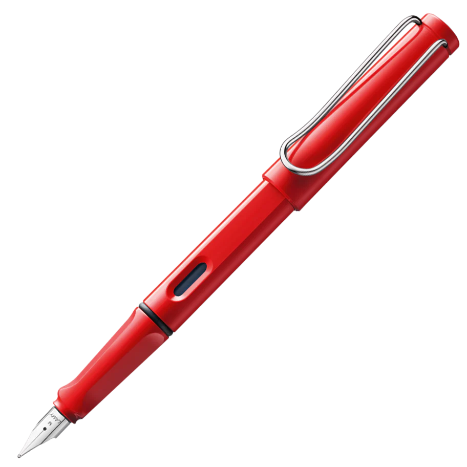 Lamy Safari Fountain Pen, Fine Nib, Red