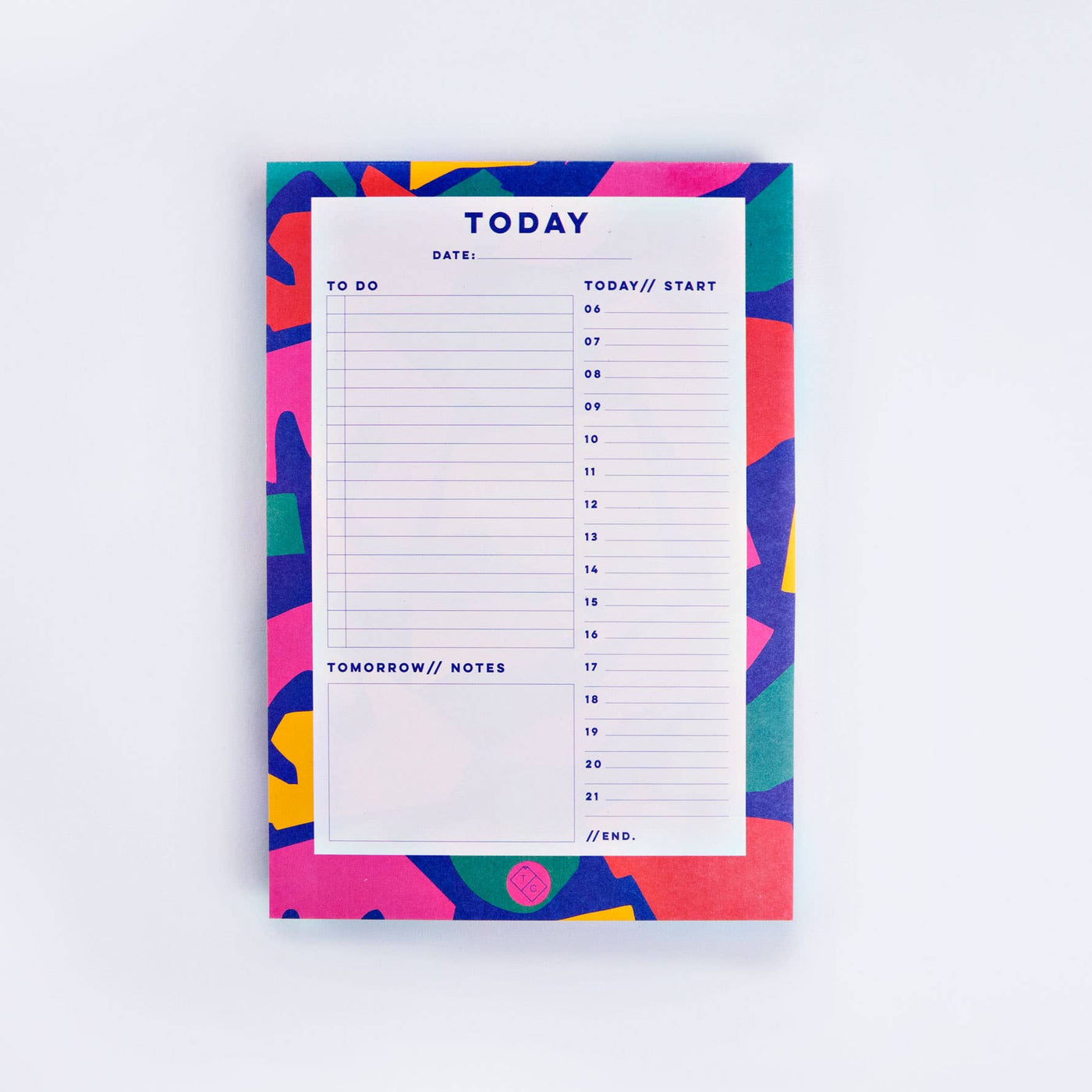 Cut Out Shapes Daily Planner Pad