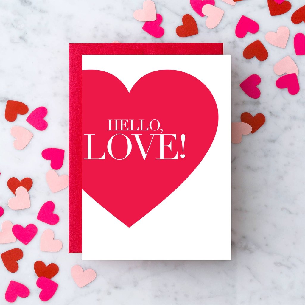 Hello, Love! Valentine's Day Greeting Card