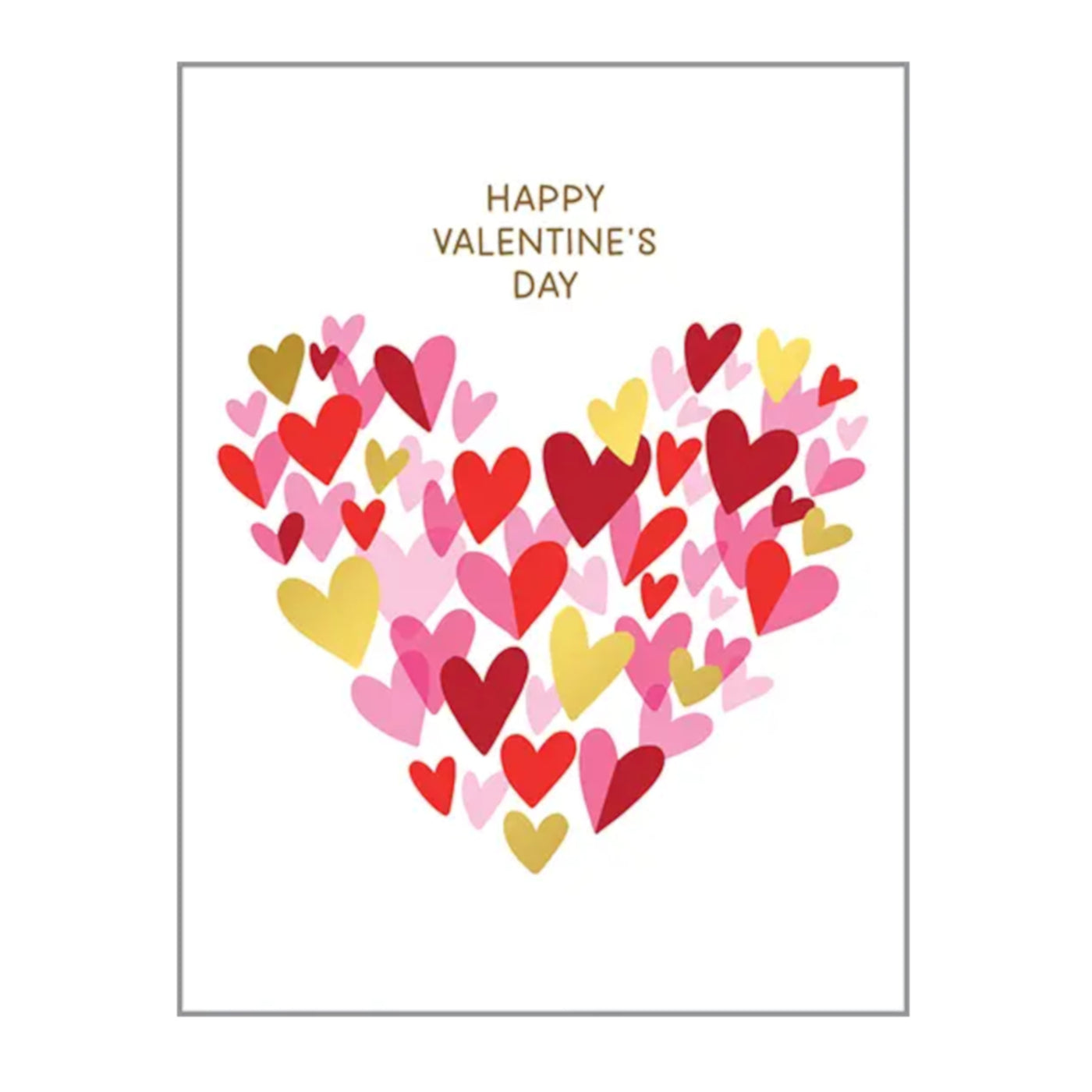 Hearts Upon Hearts Valentine's Card