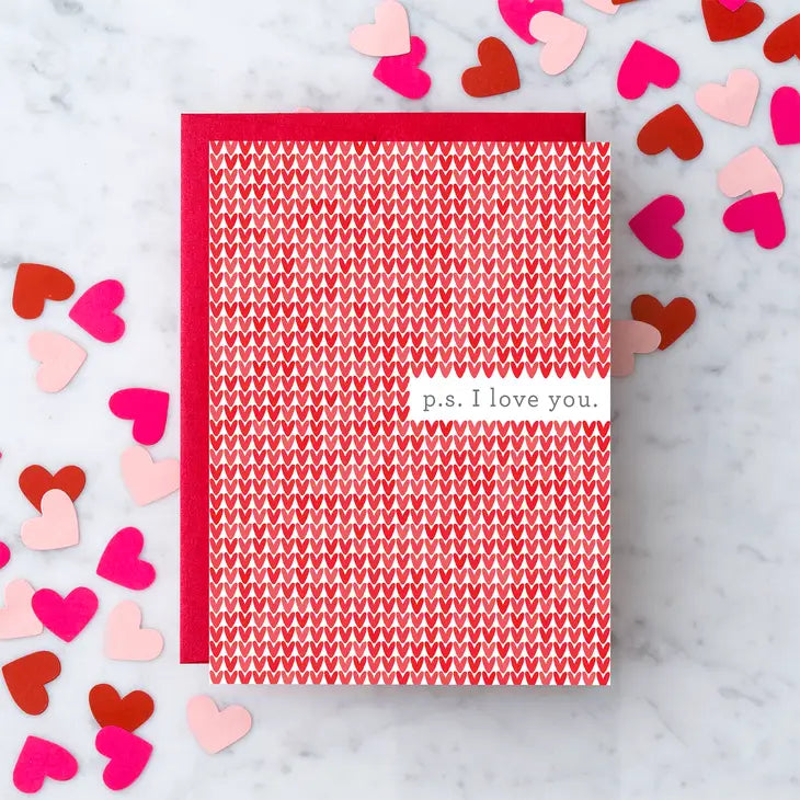 P.S. I Love You Greeting Card
