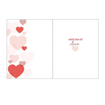 Carte de coeurs heureuse Saint-Valentin