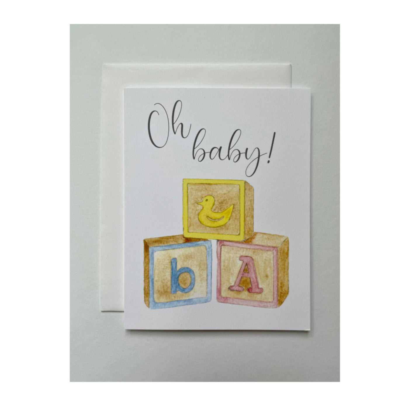 Oh Baby! Blocks Greeting Card