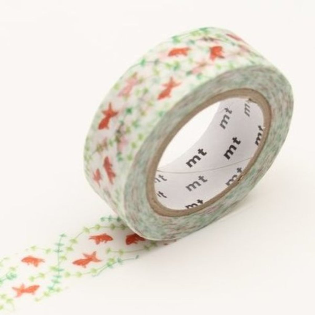 mt Ex Series Washi Tape, 15mm - Goldfish