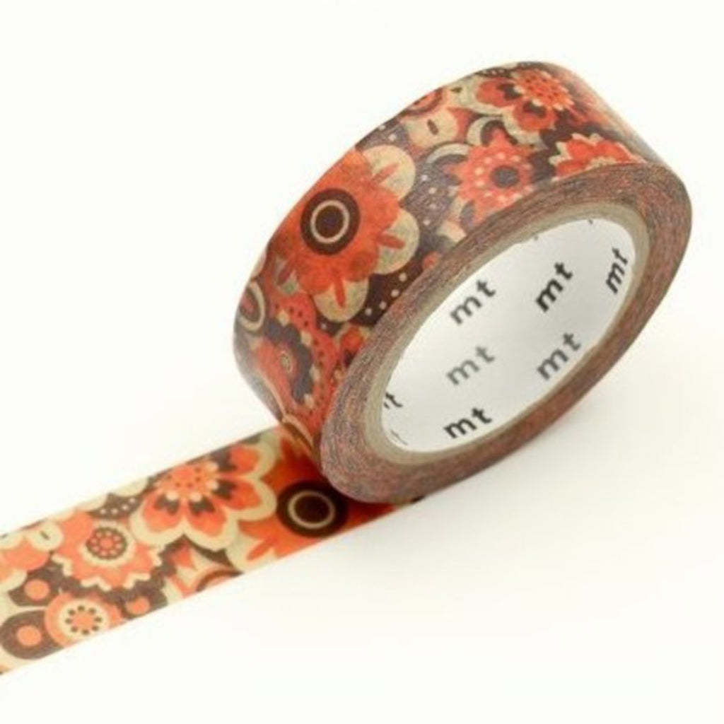 mt Ex Series Washi Tape, 15mm - Layered Flower