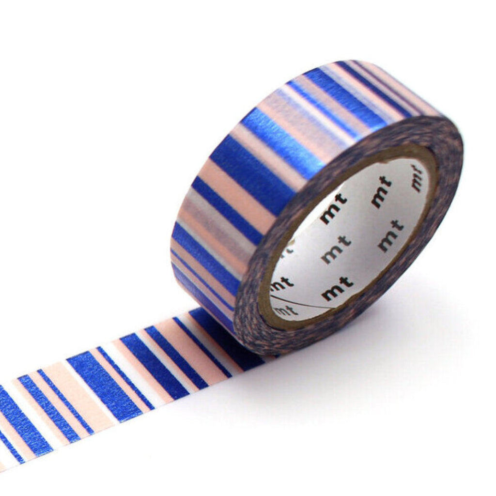 mt Patterns Washi Tape, 15mm - Overlapped Stripe