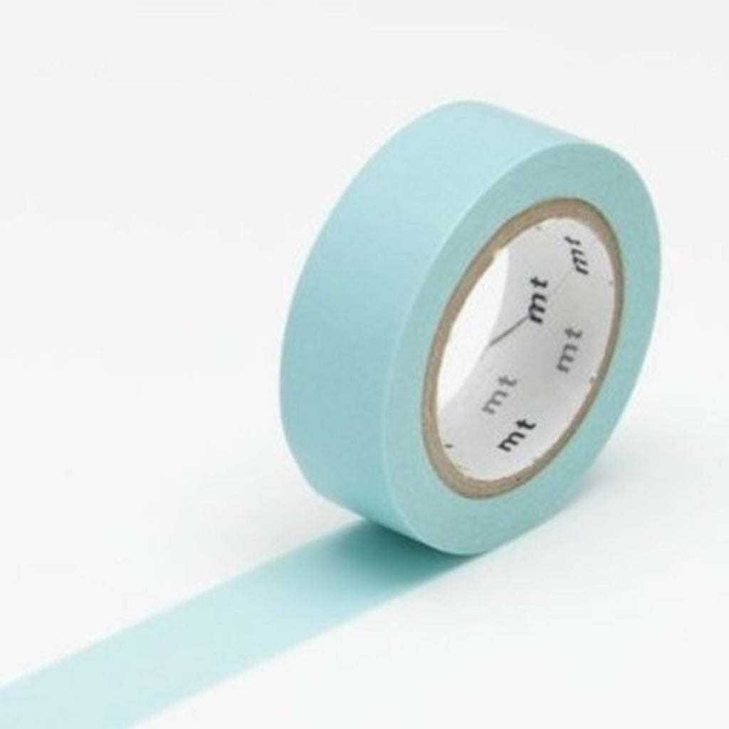 mt Solid Color Washi Tape, 15mm - Baby Blue
