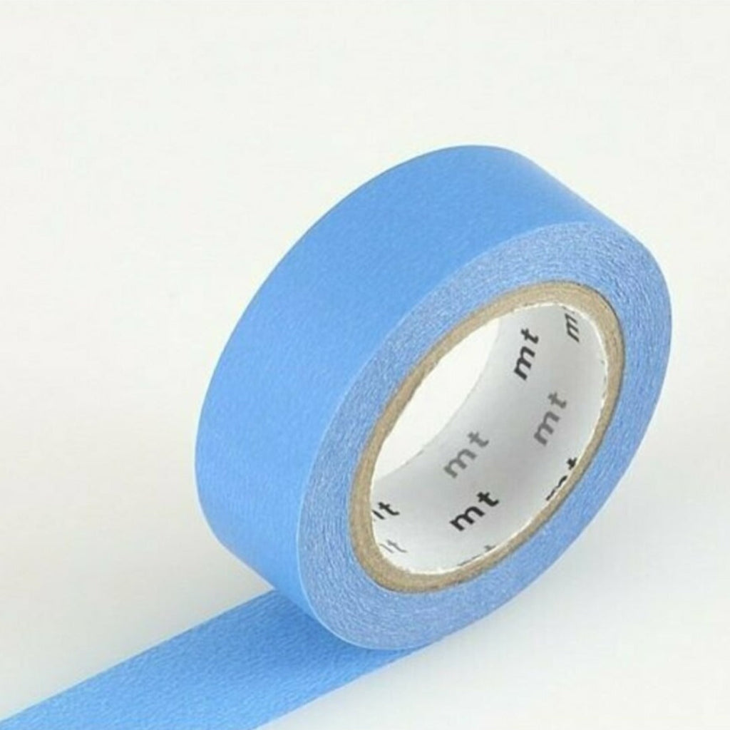 mt Solid Color Washi Tape, 15mm - Blue