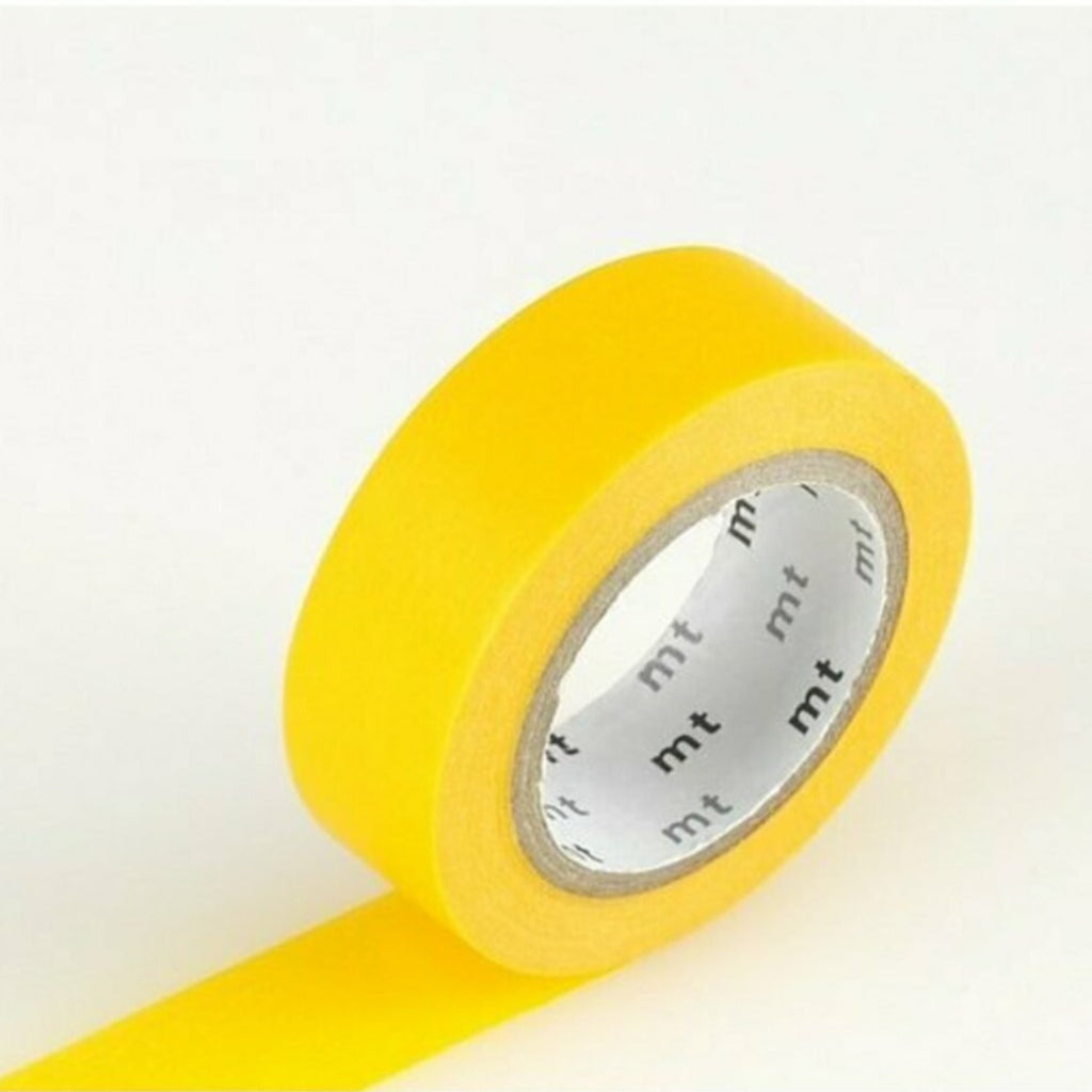 mt Solid Color Washi Tape, 15mm - Yellow